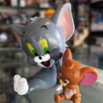 Sitting Tom and Jerry Mini Figures | Classic Cartoon Collectible