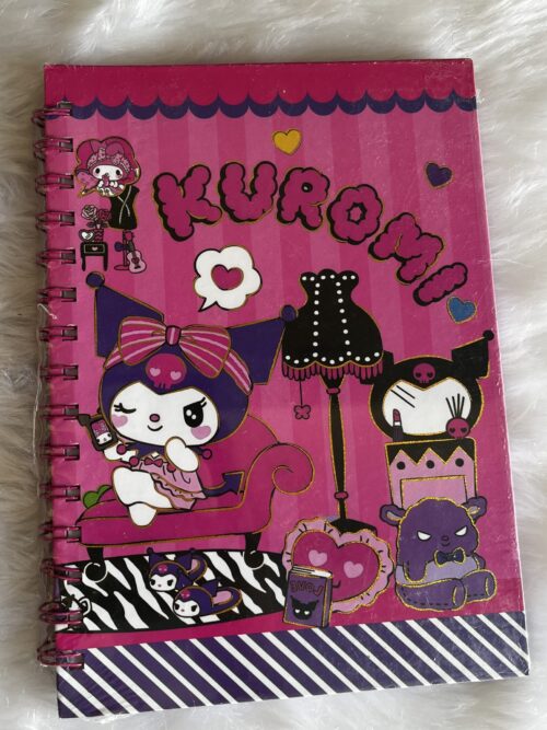 Kuromi Spiral Diary – Cute Anime Stationery Notebook