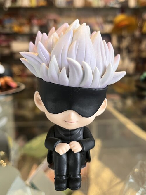 Cute Gojo Satoru – Jujutsu Kaisen Sitting Action Figure | Approx. 4 Inches
