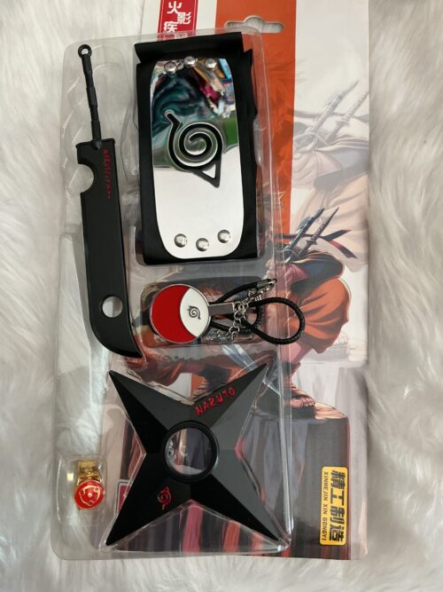Naruto Ultimate Ninja Kit | Headband, Spinner, Ring, Chain & Kunai Set