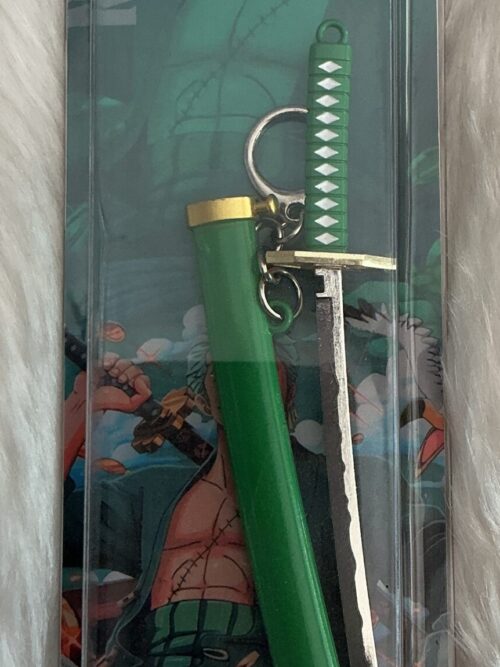 Zoro Green Katana Mini Keychain | One Piece Collectible