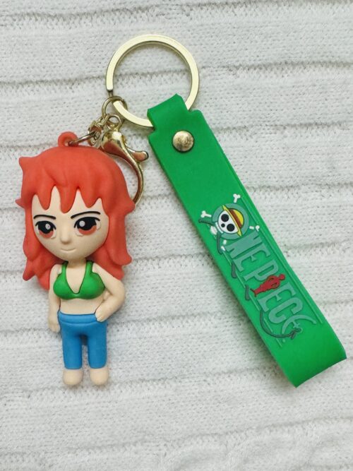 Nami 3D Rubber Keychain – One Piece Anime Collectible