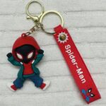 Spider-Man 3D Rubber Keychain – Green Hoodie Edition
