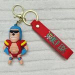 Franky 3D Rubber Keychain – One Piece Anime Collectible