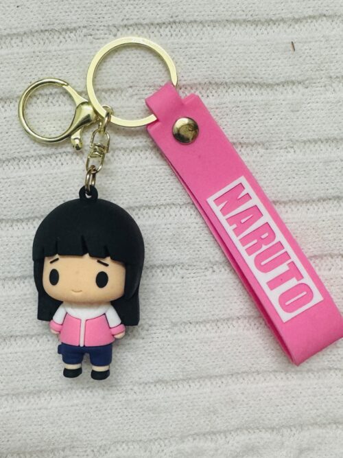 Hinata Hyuga 3D Rubber Keychain – Naruto Anime Collectible