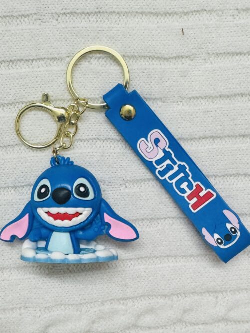Stitch 3D Rubber Keychain – Cute Disney Collectible
