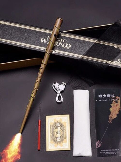 HP Hermione Granger Fire Wand with Collector Card | Premium Quality Wizard Collectible
