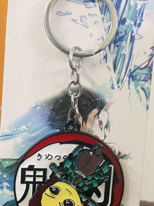 Spinning Tanjiro Anime Keychain – Demon Slayer Collectible
