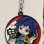 Spinning Metal Giyu Keychain – Demon Slayer Anime Collectible