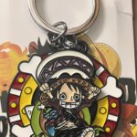 Luffy Spinning Metal Keychain – One Piece Anime Collectible