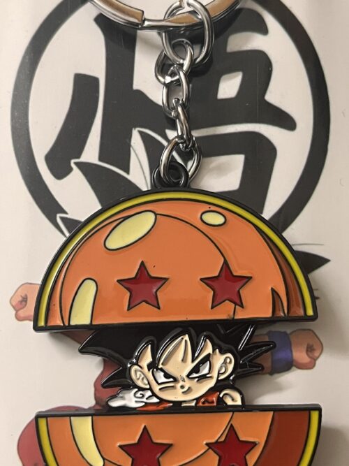 Goku Dragon Ball Metal Keychain – Anime Collectible Accessory
