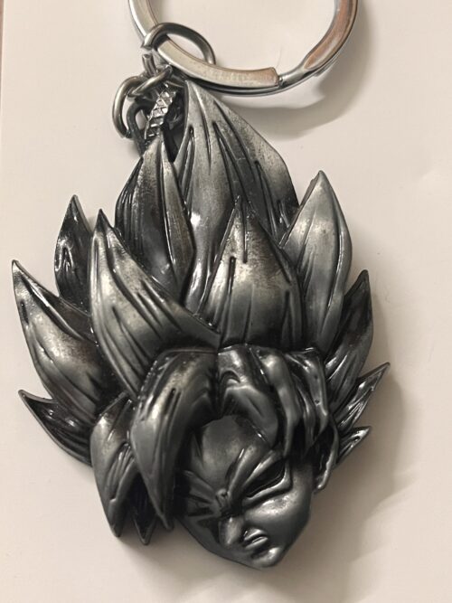 Metallic Goku Head Keychain – Dragon Ball Anime Collectible