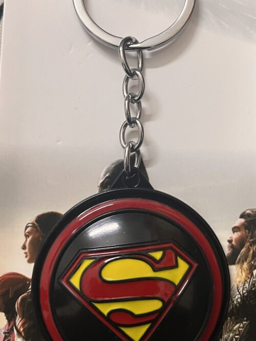 Superman Spinning Metal Keychain – DC Superhero Collectible