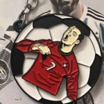 Ronaldo Metal Keychain – Football Legend Collectible
