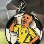 Neymar Spinning Metal Keychain – Football Star Collectible