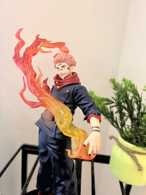 Sukuna Standing Figure with Flame Effect – 21cm | Jujutsu Kaisen Collectible