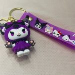 Kuromi 3D Rubber Keychain – Cute Sanrio Collectible 10