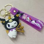 Kuromi 3D Rubber Keychain – Cute Sanrio Collectible 9