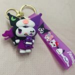 Kuromi 3D Rubber Keychain – Cute Sanrio Collectible 8