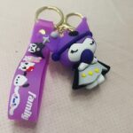 Kuromi 3D Rubber Keychain – Cute Sanrio Collectible 6
