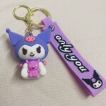Kuromi 3D Rubber Keychain – Cute Sanrio Collectible 3