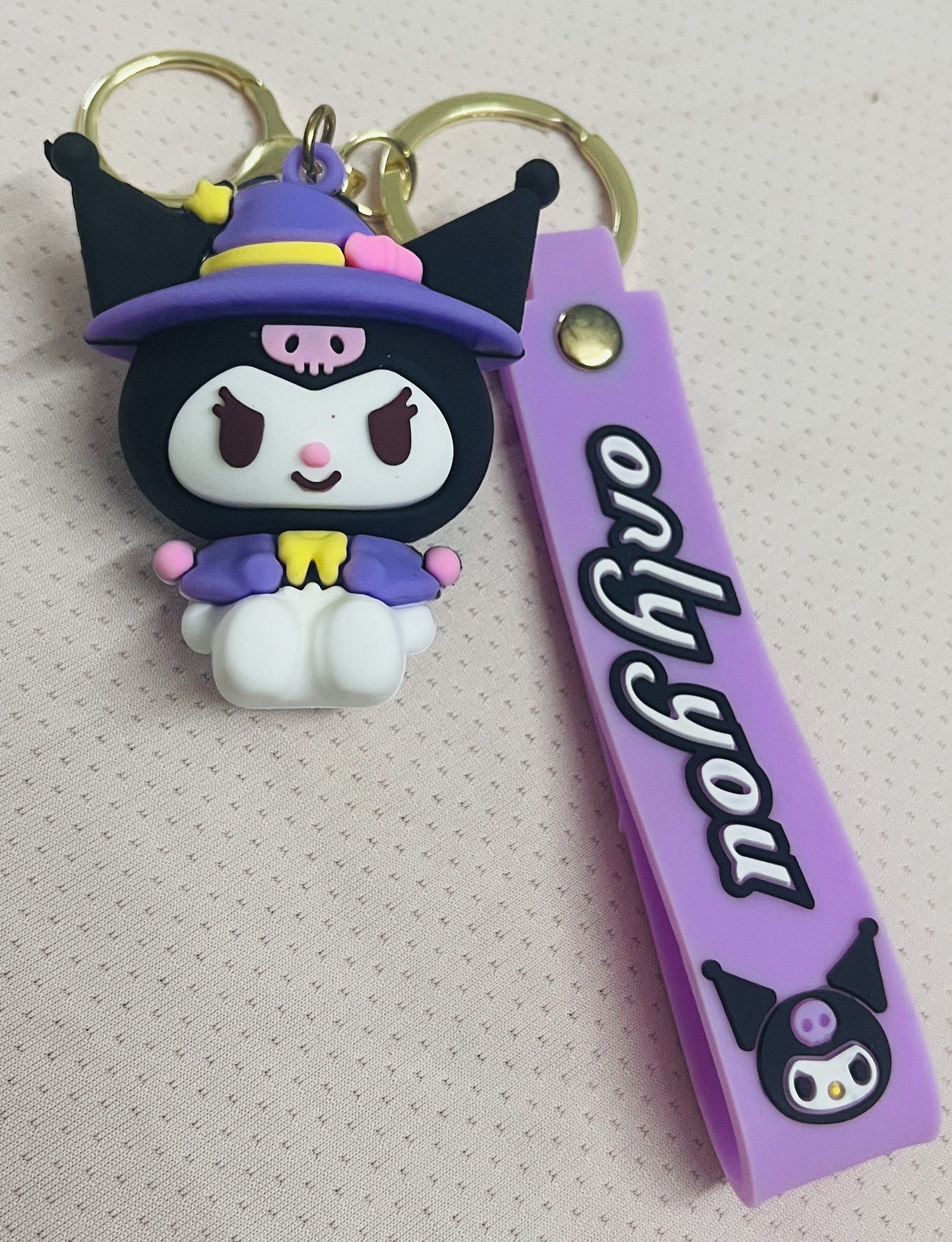 Kuromi 3D Rubber Keychain – Cute Sanrio Collectible 2