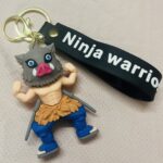 Inosuke Hashibira 3D Rubber Keychain – Demon Slayer Anime Collectible
