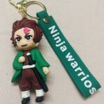 Tanjiro Kamado 3D Rubber Keychain – Demon Slayer Anime Collectible