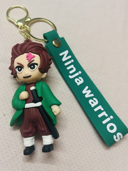 Tanjiro Kamado 3D Rubber Keychain – Demon Slayer Anime Collectible