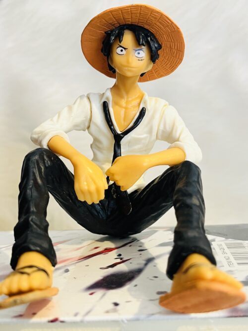 One Piece Monkey D. Luffy Action Figure – 12 cm (White)